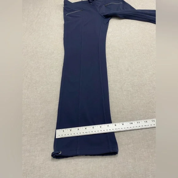 Athleta Pants Womens Size M Drawstring Waist Zip Pocket Joggers Blue - Picture 13 of 13